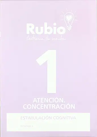 1 Atención concentración RUBIO | Estimulación cognitiva