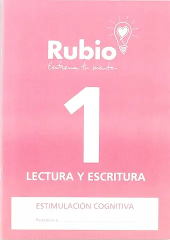 1 Lectura y Escritura RUBIO | Estimulación Cognitiva  