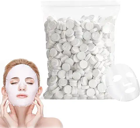 100 Piezas Mascarilla Facial Comprimida Mascarilla De Papel Facial Mascarilla Comprimida Mascarilla Facial Papel Mascarillas Faciales De Papel Comprimida Beauty Diy, Puro Algodón Compresión Máscara  