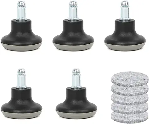 10pcs Base para Patas de Sillas,Pies de Repuesto para Silla Giratoria de Oficina,Recambio para Pata de Butaca,Rueda Silla Oficina,Ruedas de Oficina para Sillas Ruedas Giratorias para Silla  