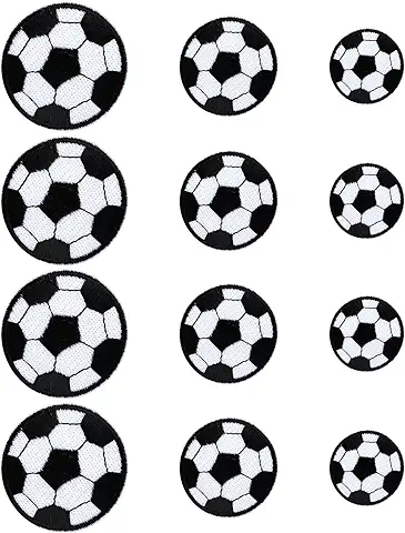 12 Piezas Parches de Planchado Parches de Tela de Fútbol de Dibujos Animados Parches para Adultos Pegatinas para Planchar Camisas Vaqueras Ropa de Niños Mochilas Bufandas Chaquetas Parches  