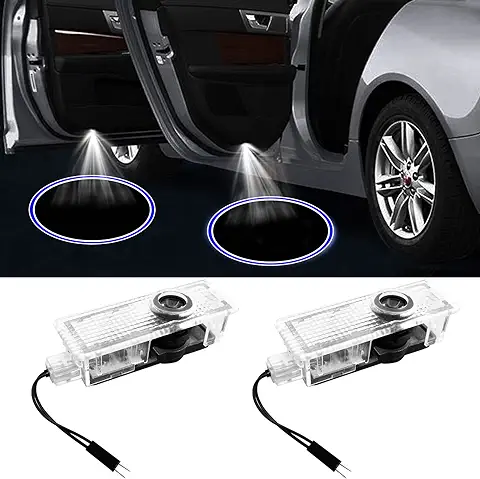 2 Piezas Luz de Puerta de Coche LED,Luces de Bienvenida,Luz Puerta Coche Led,Led Para Coche Proyector Puerta,luces de Bienvenida,luz de Puerta de Coche,luces de Bienvenida Coche  