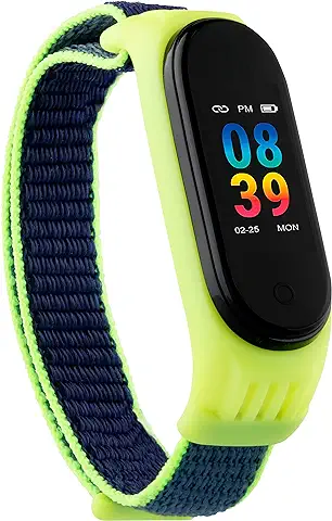 257 TWENTYFIVESEVEN FT100 Fitness Tracker Podómetro Reloj con Pulsómetro de Pulso y Presión Modo Deportivo Notificaciones iOS Android Buscar Teléfono Verde  