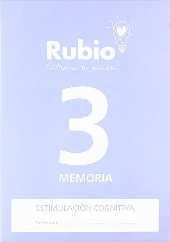 3 Memoria RUBIO | Estimulación Cognitiva  