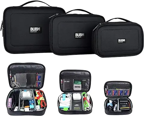 3 x BUBM ACCESORIOS PARA MÚLTIPLES FUNCIONES ALMACENAMIENTO CARRY BAG CASE Cable USB Tarjeta de Memoria Cable de Alimentación Almacenamiento de Batería Bolsa de Disco Móvil Estuche  