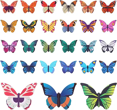 30 Marcapáginas Magnéticos de Mariposa Plegables para Leer, Bonitos Clips Magnéticos de Página para Mujeres, Hombres, Amantes de los Libros, Marcadores de Página, Suministros de Lectura de Libros  