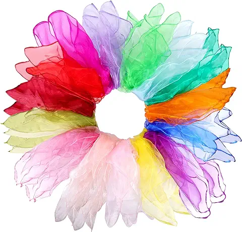 30 Pcs Pañuelos Malabares Pañuelos De Colores Pañuelos De Baile Pañuelos Colores Panuelos Baile Multicolor Pañuelos Colores Bailar Pequeño Pañuelo  