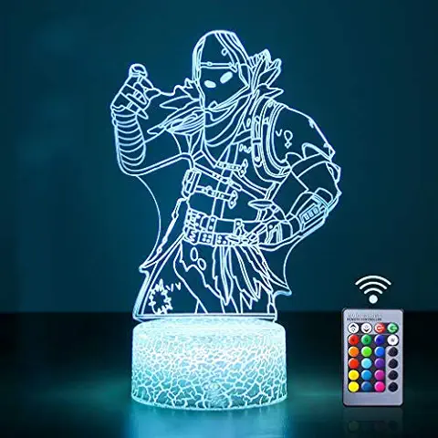 3D LED Luz de Noche, 3D Lámpara de Ilusión Con Mando a Distancia LED Touch Lámpara de Escritorio de mesa con 16 Colores Lámpara de Decoración Regalos para Dormitorio de Niños  