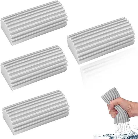 4Pcs Esponja de Lavado de Automóviles,Herramientas de Lavado de Bloques de Esponja,Esponja Mágica Hogar,para Lavado de Ventanas, Rejillas de Ventilación, Automóviles, Barandas (4.53*2.17*1.77inch)  