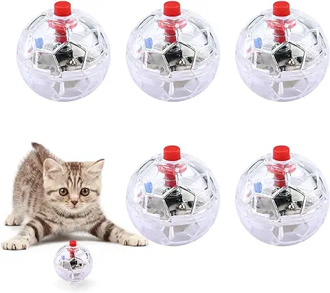 5 Piezas Bola de Gato de Caza Fantasma Bolas de Movimiento Bolas para Perro de Equipo Paranormal Juguete Interactivo para Gatos Juguetes para Mascotas para Gatos de Interior Juguete de Entretenimiento  