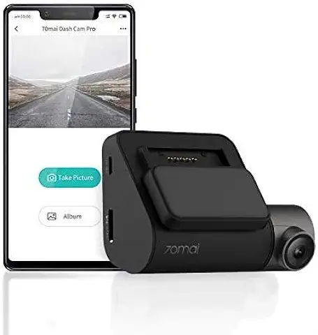 70mai Smart Dash CAM Pro Cámara de Coche Grabadora de Vídeo FHD 1944P Visión Nocturna G-Sensor DVR Automóvil ADAS CAM Monitoreo de Estacionamiento (Sin GPS)  