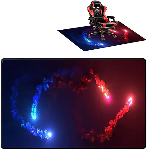 80×120CM Chair Mat Alfombra Gaming Suelo Alfombrilla para Silla para Suelos Duros Protector de Suelo para Silla de Oficina Alfombra para Silla Gaming Alfombra Silla Oficina Decora tu Oficina  