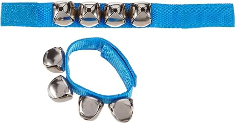 A-Star Wrist Jingle Sleigh Bells con Correa de Nailon - Par - Azul  