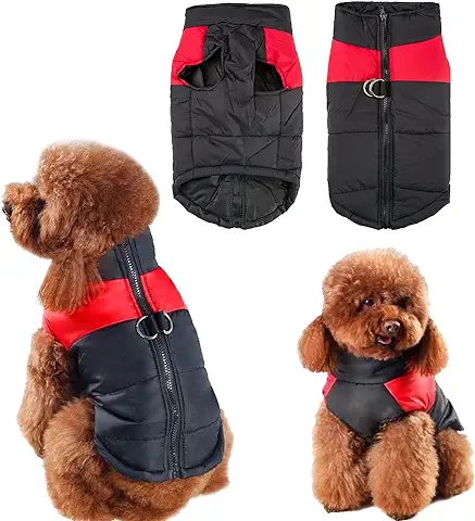 Abrigo para Perros Chaqueta Cálida,Chaqueta Ropa para Mascotas,Aprueba de Agua de Perro para Invierno Ropa,Perro Chaleco Impermeable,Ropa para Mascotas a Prueba Viento, para Perros Pequeños Medianos  