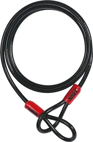 Abus Cobra 10, Cable Acero Antirrobo Moto Unisex, Negro, 140 Cm  