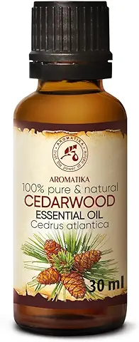 Aceite Esencial Cedro 30ml - Cedrus Atlantica - Marruecos - Aceite Cedro para Aromaterapia - Relajación - Difusor Fragante - Lámpara de Aroma - Cedarwood Essential Oil  