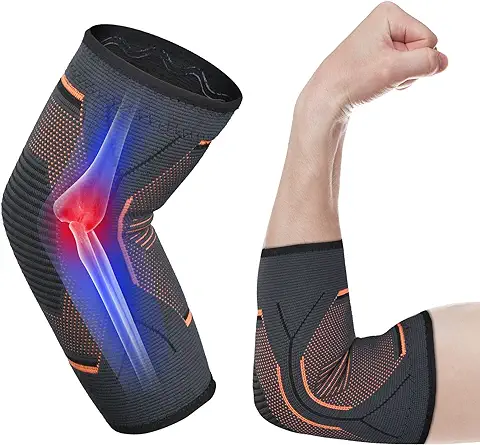 ACWOO Codera Deportiva, Codera de Compresión para Tendinitis Soporte de Codo, Banda de Compresion para Brazo, Unisex Mejor para codo de Tenis, codo de Golfista, Levantamiento de Pesas, Aliviar Dolor  