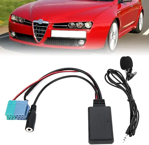 Adaptador de Micrófono Cable de Audio Auxiliar Bluetooth 5.0 DC 12V Reemplazo para Fiat Grande Punto, Accesorios de Audio para Automóvil  