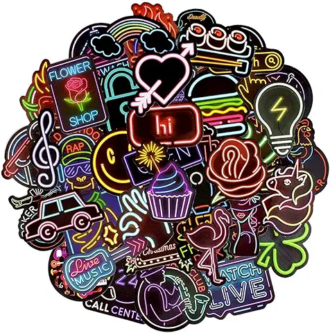 Afufu Paquete de Pegatinas 50-Pcs Pegatinas Vsco, Impermeable Pegatinas Moto Graffiti Stickers Vintage para Laptop, Coche, Maleta, Casco Bicicleta, Bicicleta, Vinilos para Portátiles  