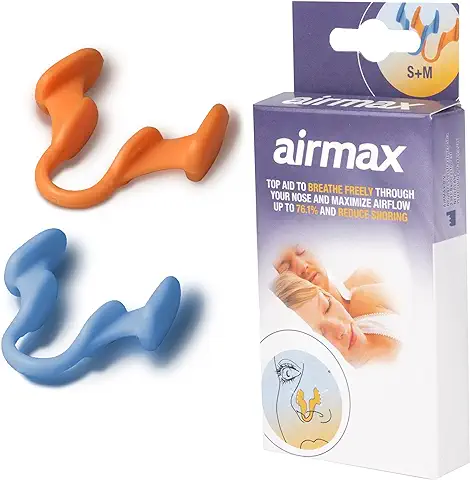 Airmax® - Dilatador Nasal Contra la Congestión y los Ronquidos. - Incluye Tamaño Pequeño y Medio - Dispositivo Médico Recomendado por los Médicos …  