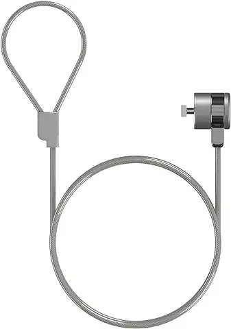 AISENS - ASLK-D40K02-SL - Cable DE Seguridad con Cerradura DE Llave para Ordenador, Monitor, PORTATIL 1.5M  