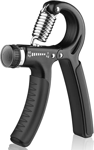 AIXPI Hand Grip, Ejercitador de Manos Ajustable de 5-60kg, Fortalecedores de Mano para Entrenar el Agarre, la Fuerza de Los Dedos, la Muñeca, el Antebrazos Fortalecer  