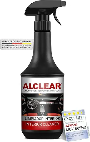 ALCLEAR 721IR Limpiador de Interior de Coche con Efecto Profundo para Cabina, Tapicería, Cuero, Interior, Cuidado del Coche de Salpicadero, 1.000 ml  