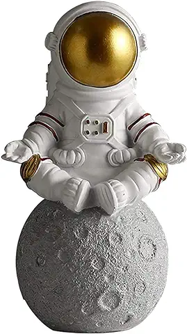 ALEOHALTER Estatuas de Astronauta, Escultura de Astronauta, Estatua de Astronauta, Accesorios de Escritorio, Decoración de Dormitorio de Niños, Decoración Temática de Astronauta, Adorno  