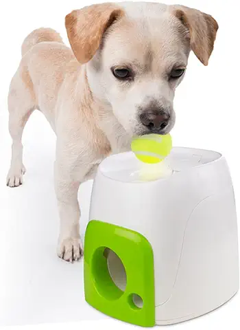 ALL FOR PAWS Snack Fetch'N Treat - Juguete Dispensador Interactivo para Perros, Blanco/Verde, 16 x 16 x 20 cm  