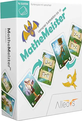 ALLEOVS Math Masters Minus - Juego de Aprendizaje de Matemáticas para Resta - Escuela Primaria Menos Aritmética Mental Aritmética Aritmética Juego de Matemáticas para Niños a Partir de 6 Años  