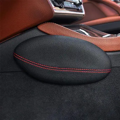 Almohadilla Universal para Coche, Soporte para Piernas y Rodillas, Almohadilla piel y Apoyo para el Interior del Coche  