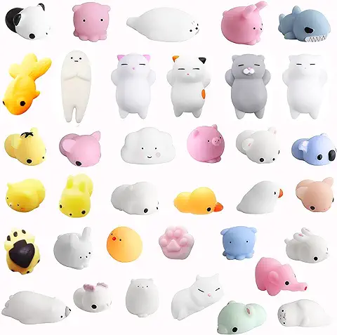 Amaza 36pcs Squishy Kawaii Pequeño Animales Anti Stress Reliever Juguete (Multi)  