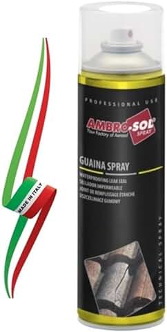 AMBRO-SOL Sellador Transparente Impermeable - Spray Antihumedad y Antigoteras - Permite Sellar Agujeros y Grietas. Transparente, 500ml  