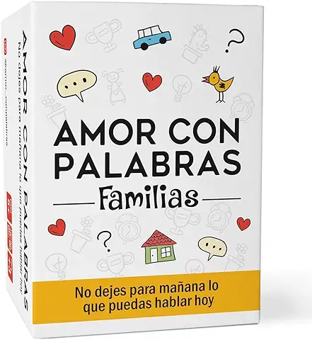 AMOR CON PALABRAS - Familias ‍‍‍ | Juegos de Mesa para niños y Adultos Que fortalecen los vínculos Familiares creando Conversaciones de Calidad. 2 jugadores