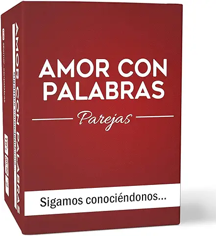 AMOR CON PALABRAS - Parejas - Regalos para Parejas o Regalo Aniversario Pareja. Juegos de Mesa Adulto para Dos Personas. Regalos Originales para Parejas  