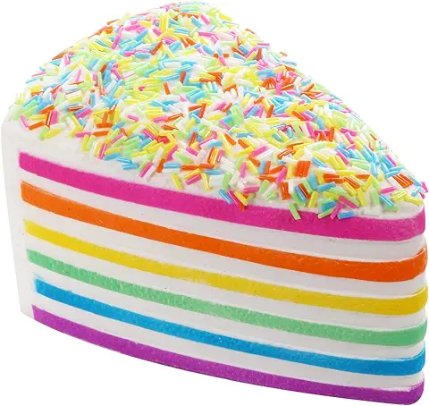 Anboor 5.8 "Squishies Cake Rainbow Jumbo Slow Rising Kawaii Scented Cheese Squishies, 1Pcs  