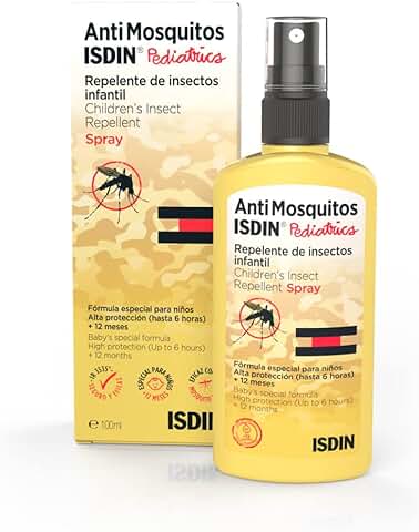 Antimosquitos ISDIN Pediatrics - Repelente de Mosquitos, Aerosol, Infantil para la Prevención de Picaduras 1 x 100ml  