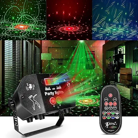 Anykuu Luces de Fiesta Luces de Discoteca LED RGB luz Discoteca con Control Remoto y Sonido Activado Luces dj para Casa,Fiesta, Cumpleaños, Bar, Navidad  