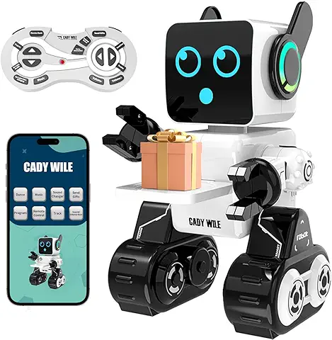 Anysun Robot de Juguete para Niños, Smart RC Robots con Toque, Aplicación y Control Remoto, Robot de Juguete Programable, Camina, Baila, Canta, Habla, Regalo Ideal para Niños y Niñas  