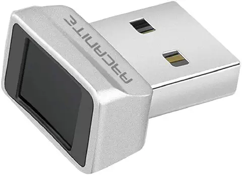 ARCANITE - Lector de Huella Dactilar USB para Windows 11/10 Hello, Dispositivo de Seguridad con Sensor de 360º, Identificación en 0,05 Segundos  