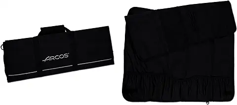 Arcos Bolsas para Cuchillos - Bolsa para Cuchillos con Capacidad para 12 Piezas - 100% Poliester 730 x 510 mm - Color Negro (CUCHILLOS NO INCLUIDOS)  