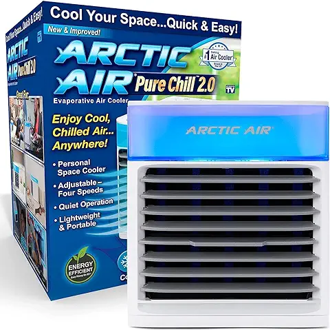 ARCTIC AIR PURE CHILL 2.0 - Aire Acondicionado Portátil - Refresca y Humedece el aire de la Habitación - Silencioso y Ligero - Ideal Dormitorio, Oficina, Salón... - Refrigeración Hidráulica - 7  