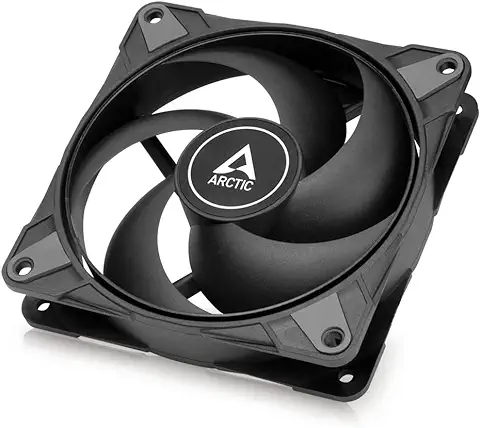 ARCTIC P12 MAX - Ventilador de Caja de 120 mm de Alto Rendimiento, controlado por PWM 200-3300 RPM, optimizado para la presión estática, Modo 0 dB, Doble rodamiento de Bolas - Negro