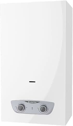 Ariston, Fast R X - Calentador de Agua Butano 11L/min, Calentador Gas Butano y Propano Atmosférico con Regulación Mecánica, 25.5x31x61 cm - Fabricado para Instalación en España (Clase Energética A)  