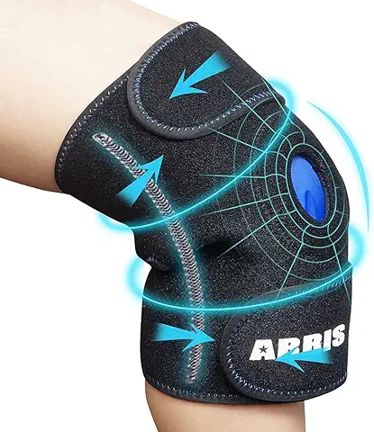 ARRIS - Envoltura para la Rodilla para el Hielo y la Terapia Fría con gel de Hielo Reutilizable para Lesiones de Rodilla, Dolor en las Articulaciones, Desgarro de Meniscos, Esguinces e Hinchazón  