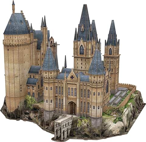 Asmodee- Harry Potter-Puzzle 3D: Torre de Astronomía Construcción (4D Cityscape Worldwide 51062)  