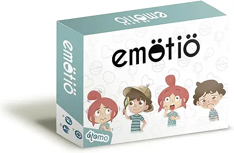 Atomo Games Emötiö Juego de Mesa Infantil | Juego de Cartas para Niños a Partir de 4 Años | Juego Potenciador de la Inteligencia Emocional  