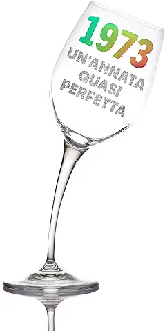 Aurìca Copa de vino Personalizado Doblado Ideas de Regalo para Mujer y Hombre Originales - Copas de vino Divertidas - Gadgets Cumpleaños Hombre y Mujer (50 Años)  