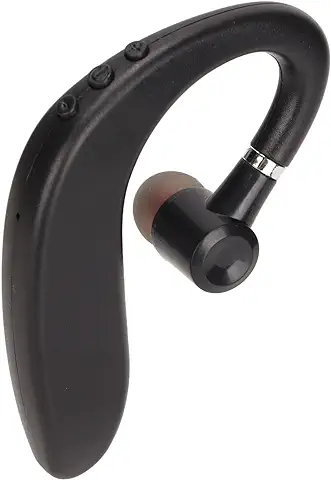 Auricular Bluetooth 5.2 de una Sola Oreja, Auricular Inalámbrico Ultraligero a Prueba de Agua Auricular Manos Libres Auricular de Negocios de una Sola Oreja para Conducción Deportiva Oficina de Negoci  