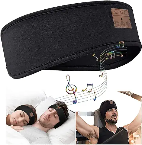 Auricular para Dormir,Bluetooth Sport Headband,Bluetooth 5.0 Deportes Diadema para Hombres y Mujeres Sleephone,Sport Headband con Altavoz Estéreo para Correr Yoga Viajes al Aire Libre  